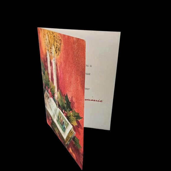 Vintage Hankie Instant Christmas Collection Wood Ornament Decor Bundle - Picture 12 of 15